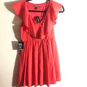 Tangerine Red Summer Dress